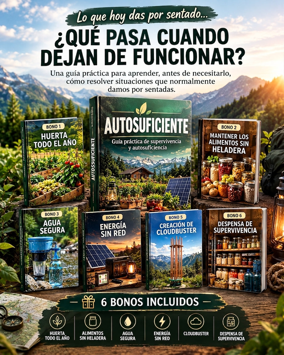 AUTOSUFICIENTE: El manual práctico para sobrevivir, resolver y depender menos.